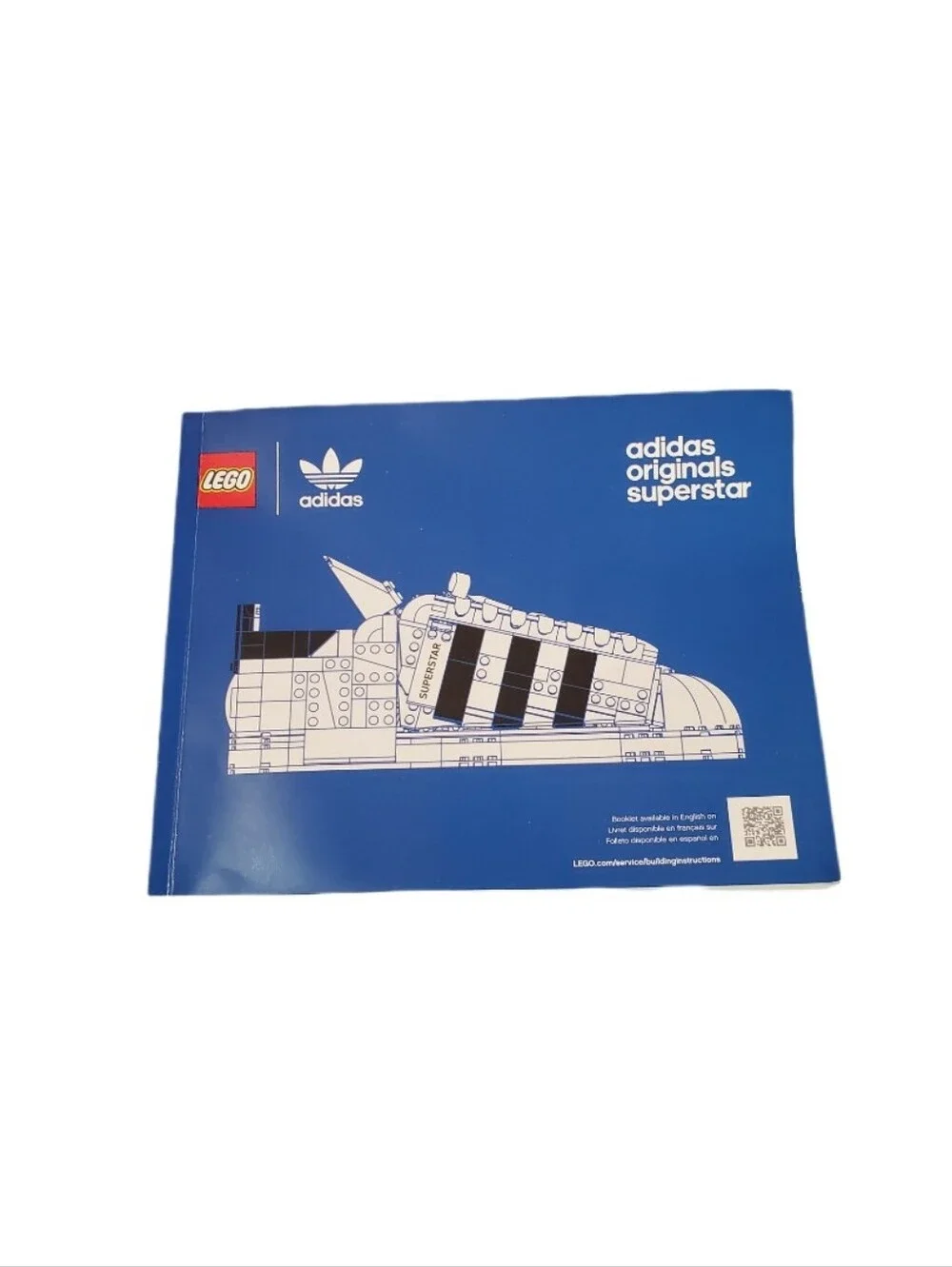 Lego Adidas Original Superstar White Sneaker Building Block Set (731 Pieces)